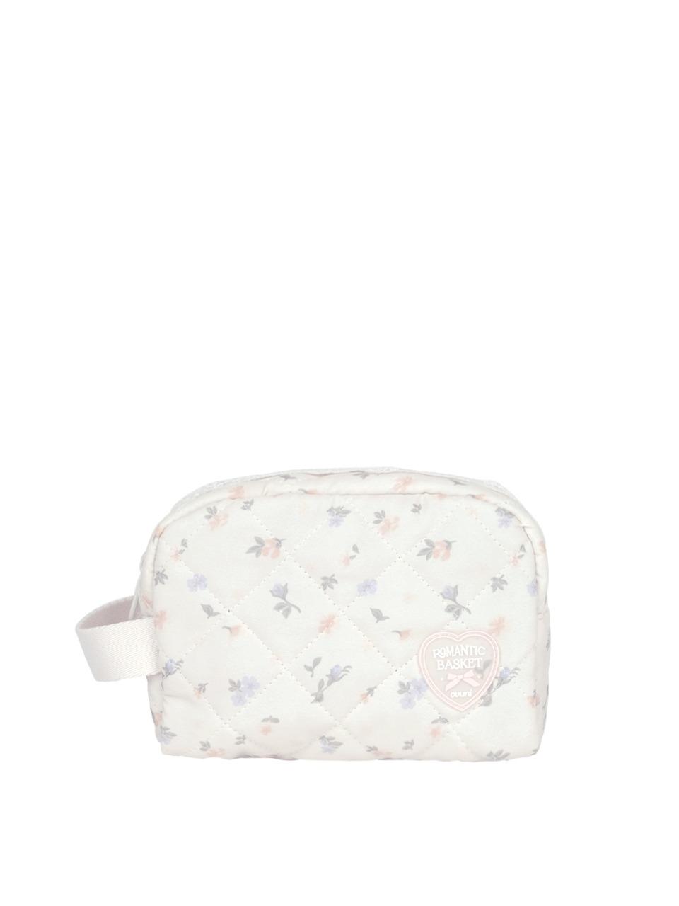 Quilted lace pouch - hana