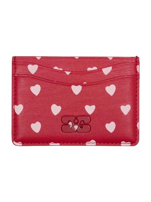 가니 레드 카드 지갑