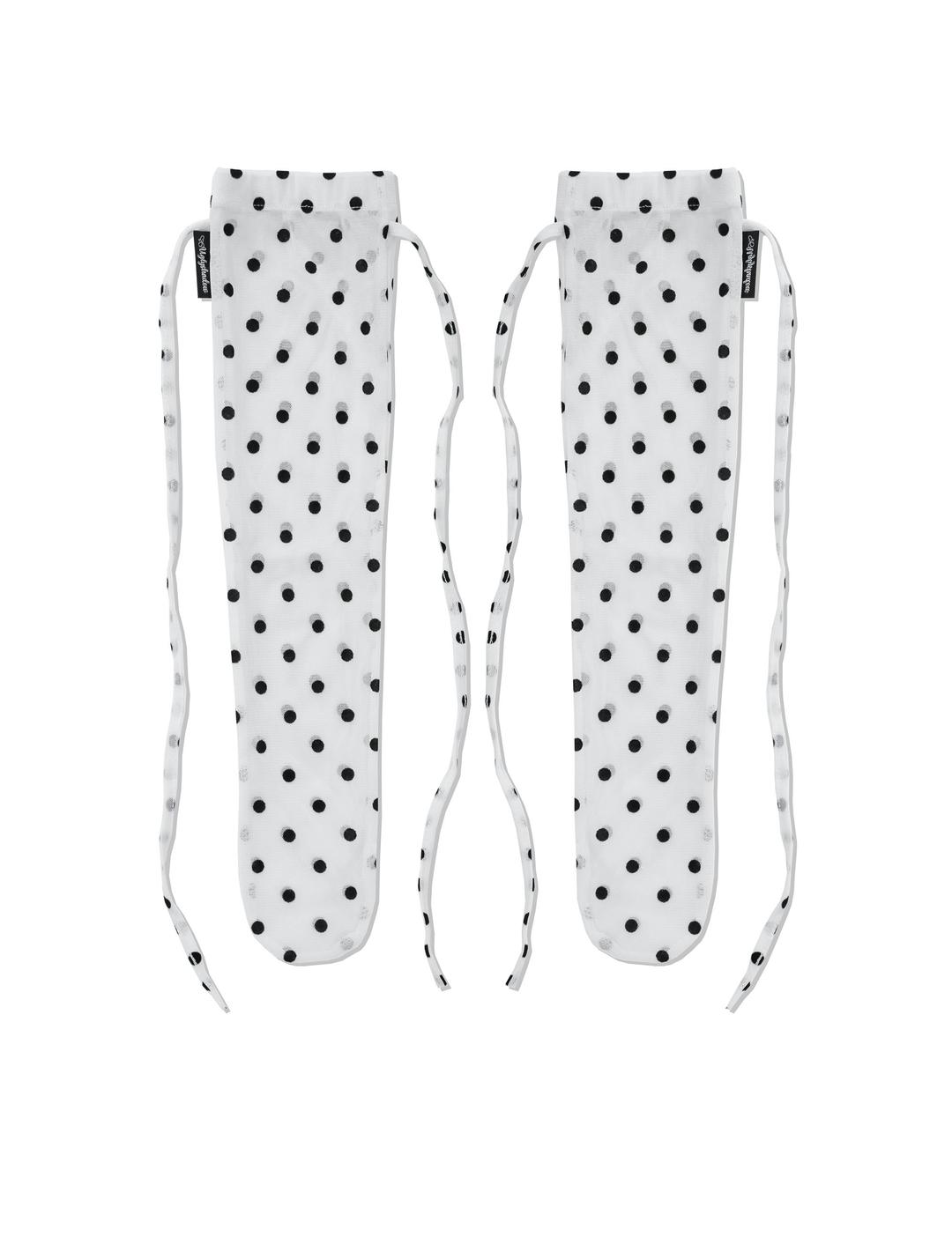 MESH DOTTED SOCKS(WHITE)