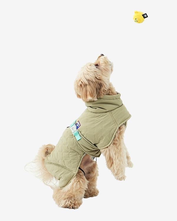 퍼피갤러리 히트 업 초경량 발열패딩 l 베이지