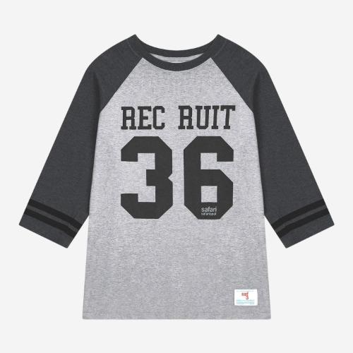 REC RUIT ATHLETIC RAGLAN TEE (GRAY)