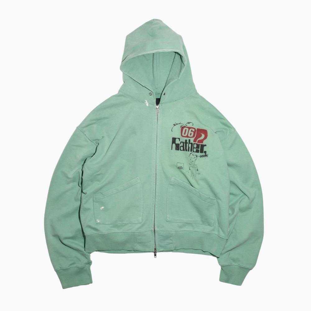 GATHERLAZY Gather Desert Crop Zip "Emerald\"