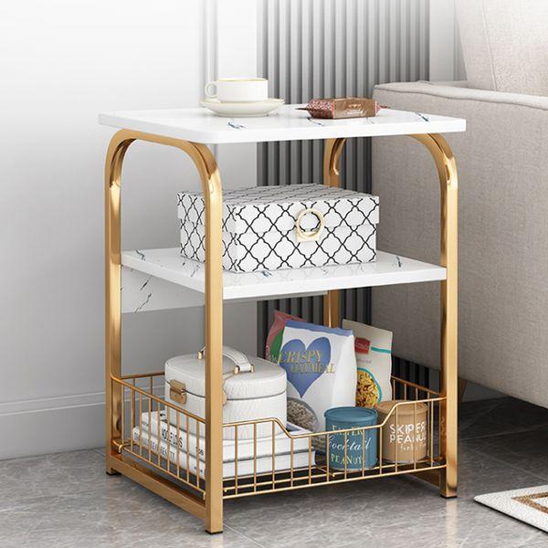 럭셔리 3단 다용도 수납 협탁 미니 테이블