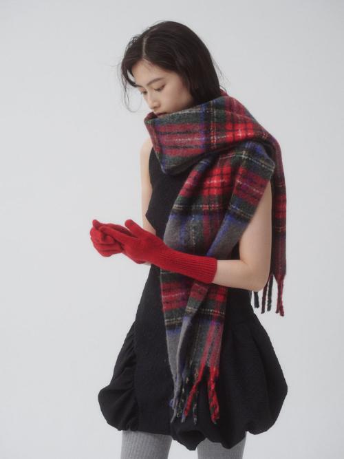 Dolf check muffler_grey