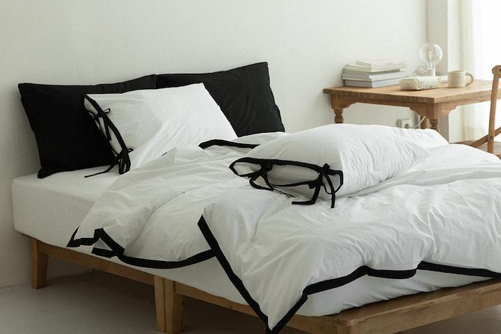 라인 코튼 베딩 이불커버 단품 S/SS/Q/K/LK/SK/EK 52colors