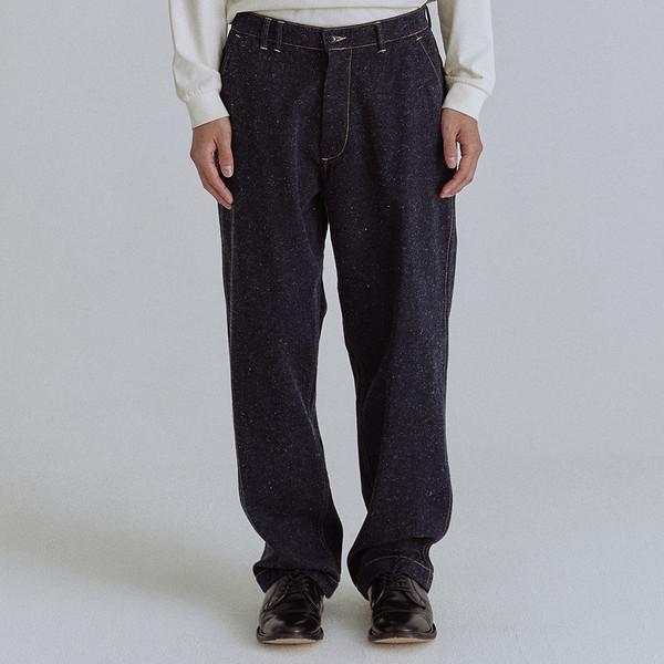 HEMP COTTON FRENCH WORK TROUSERS_INDIGO BLUE