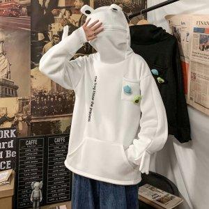 남녀공용 커플룩 커플 개구리 후드티 맨투맨