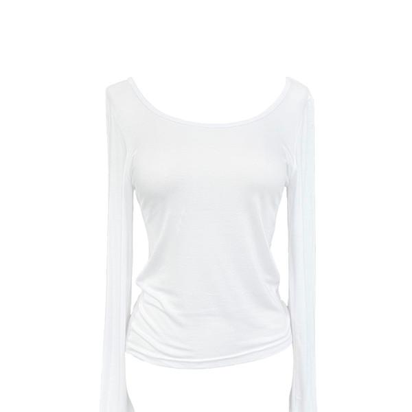 Kan u-neck slim T (3colors)