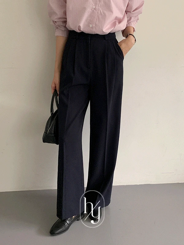 [하객룩] [HONEST, YOU] 프라임 투핀턱 와이드 슬랙스 - sl(S,M,L/오리지널ver,롱ver)