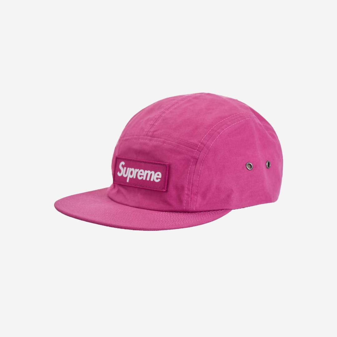Supreme Waxed Cotton Camp Cap Magenta - 23FW