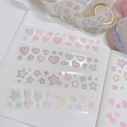 라연팬시 망충한 키스컷 마스킹테이프 4종