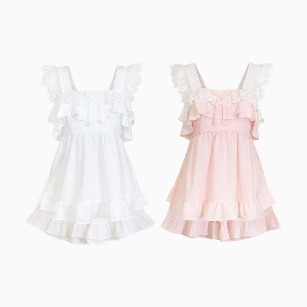 공주 잠옷 여성 파자마 세트 레이스 잠옷 슬립