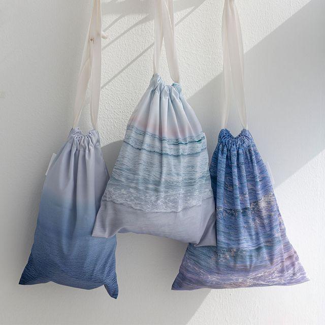 새틴 바다 파우치