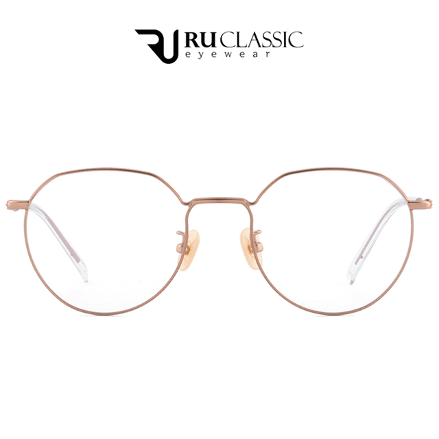 루클래식 RU CLASSIC 802 C02 로즈골드 베타티타늄 라운드안경테