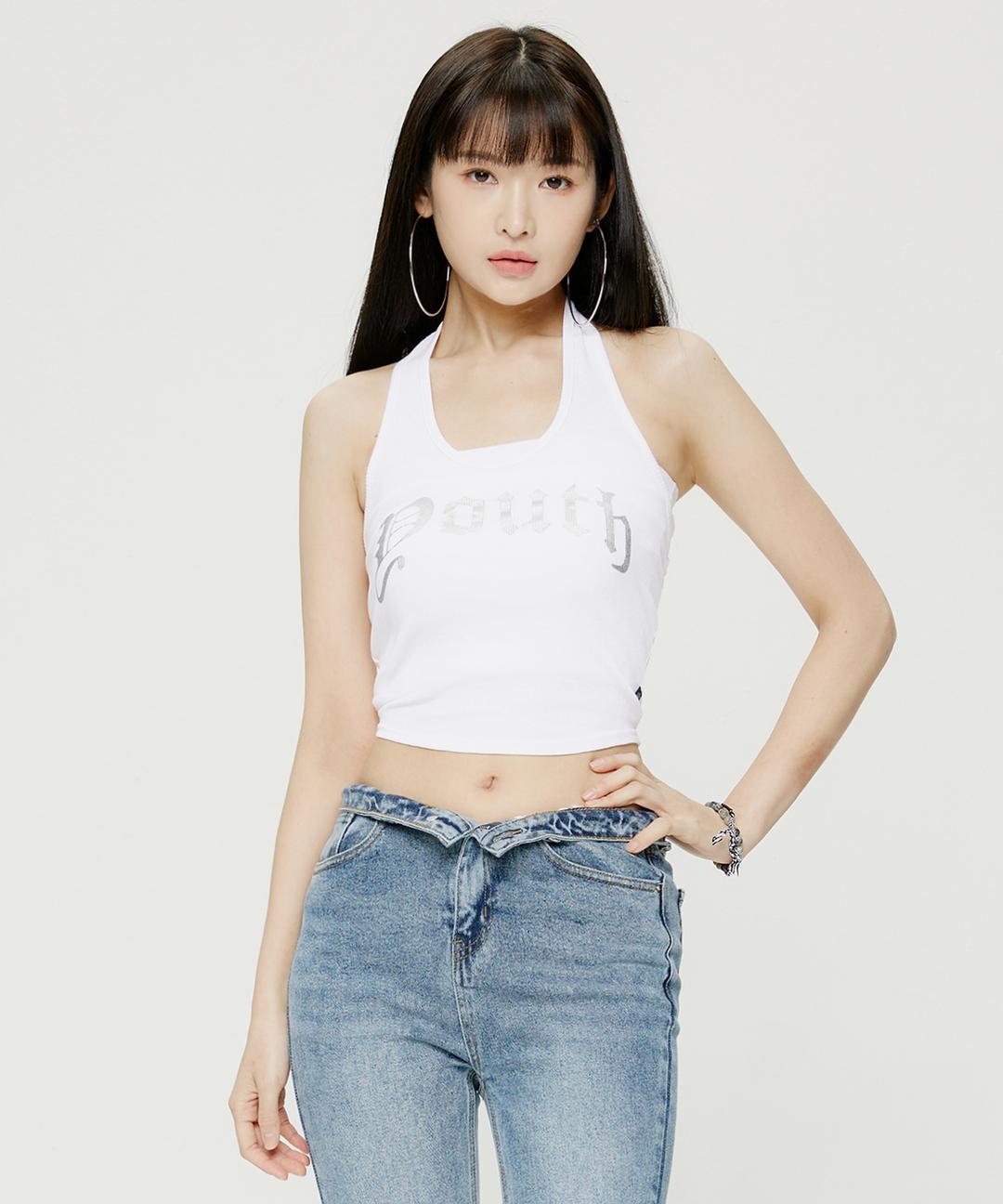 YK SOWON HALTER NECK-WHITE