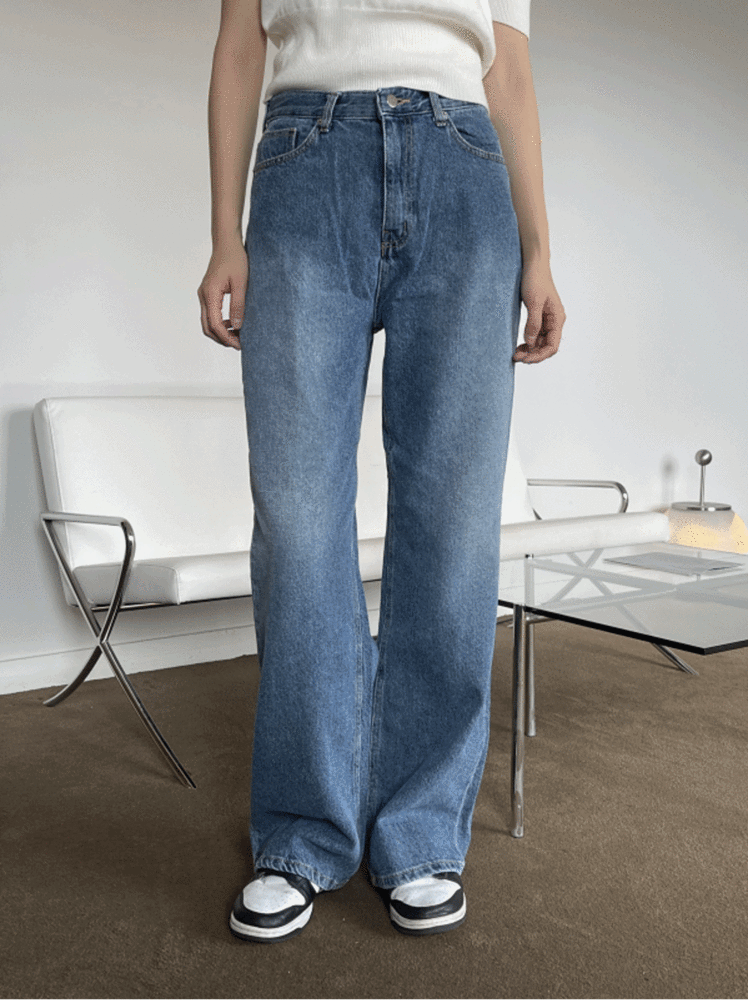 brush wide jeans (중청)
