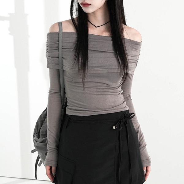 라노 오프숄더 티셔츠