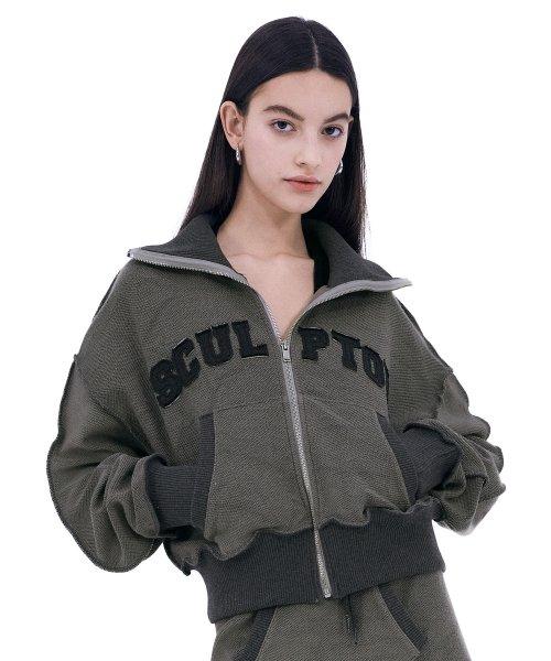 Inside-Out Zip-Up Ash-Reverse