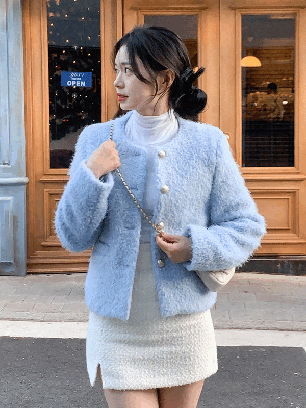 [울 56%] 어썸 부클 퍼 자켓 (3color)