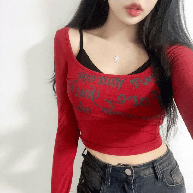 [캡나시set!/허리잘록~*강추*] 립코 유넥 스판 크롭티 + 캡나시 세트 (3color)