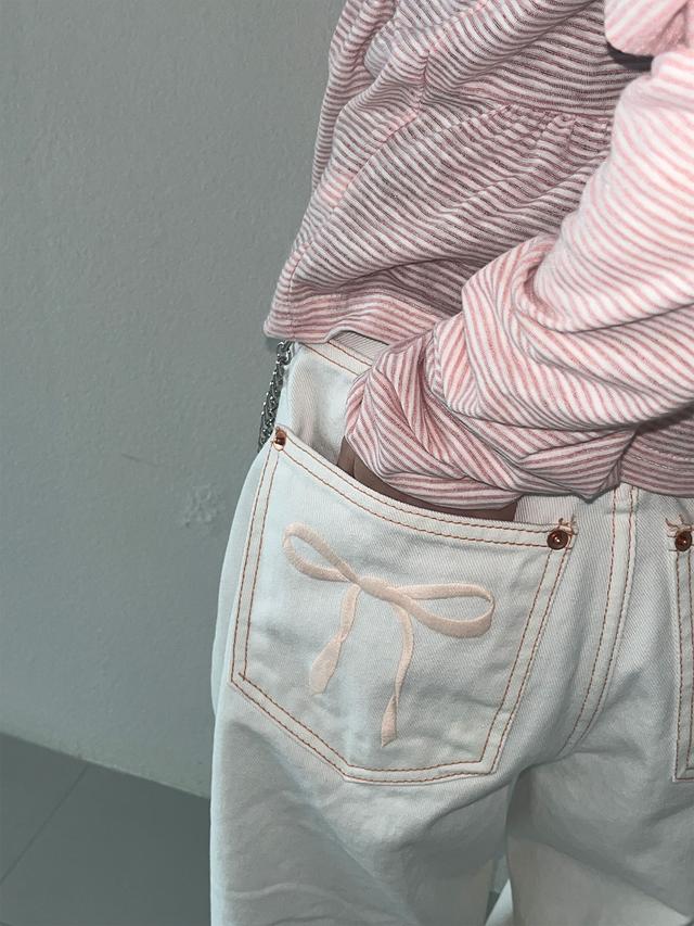 Angelnumber555 AN5 bootscut folded pants - 위시버킷