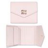 미우미우 22FW 여성 스틸로고 플랩 반지갑 누드 5MH040 2DT7 F0NZ2