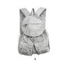 Gray round pocket bagpack