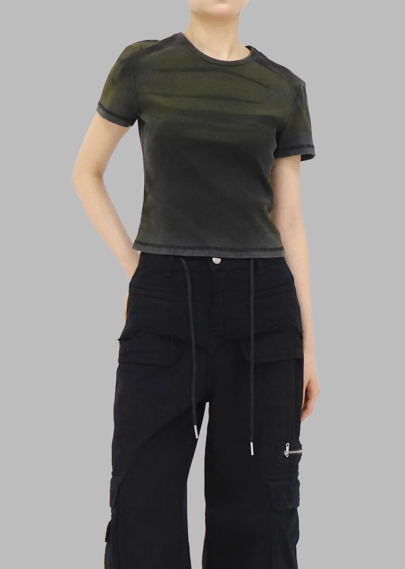 티엠 워싱 티셔츠_차콜