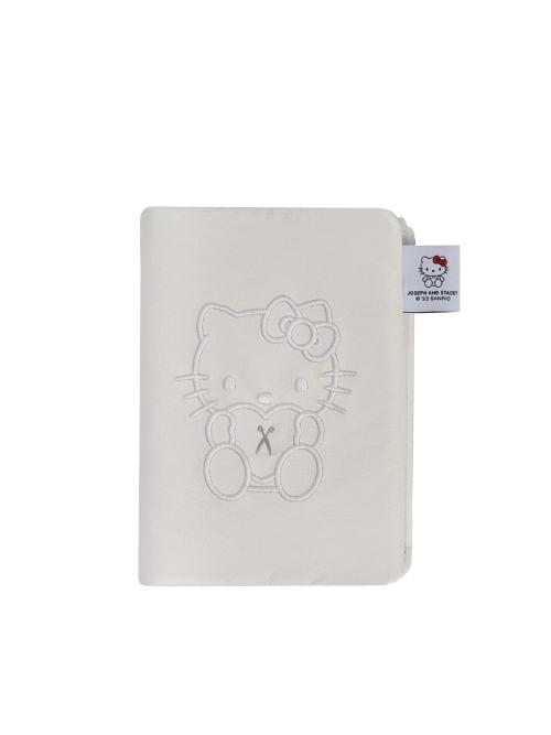 Sleek Travel Wallet Hello Kitty White