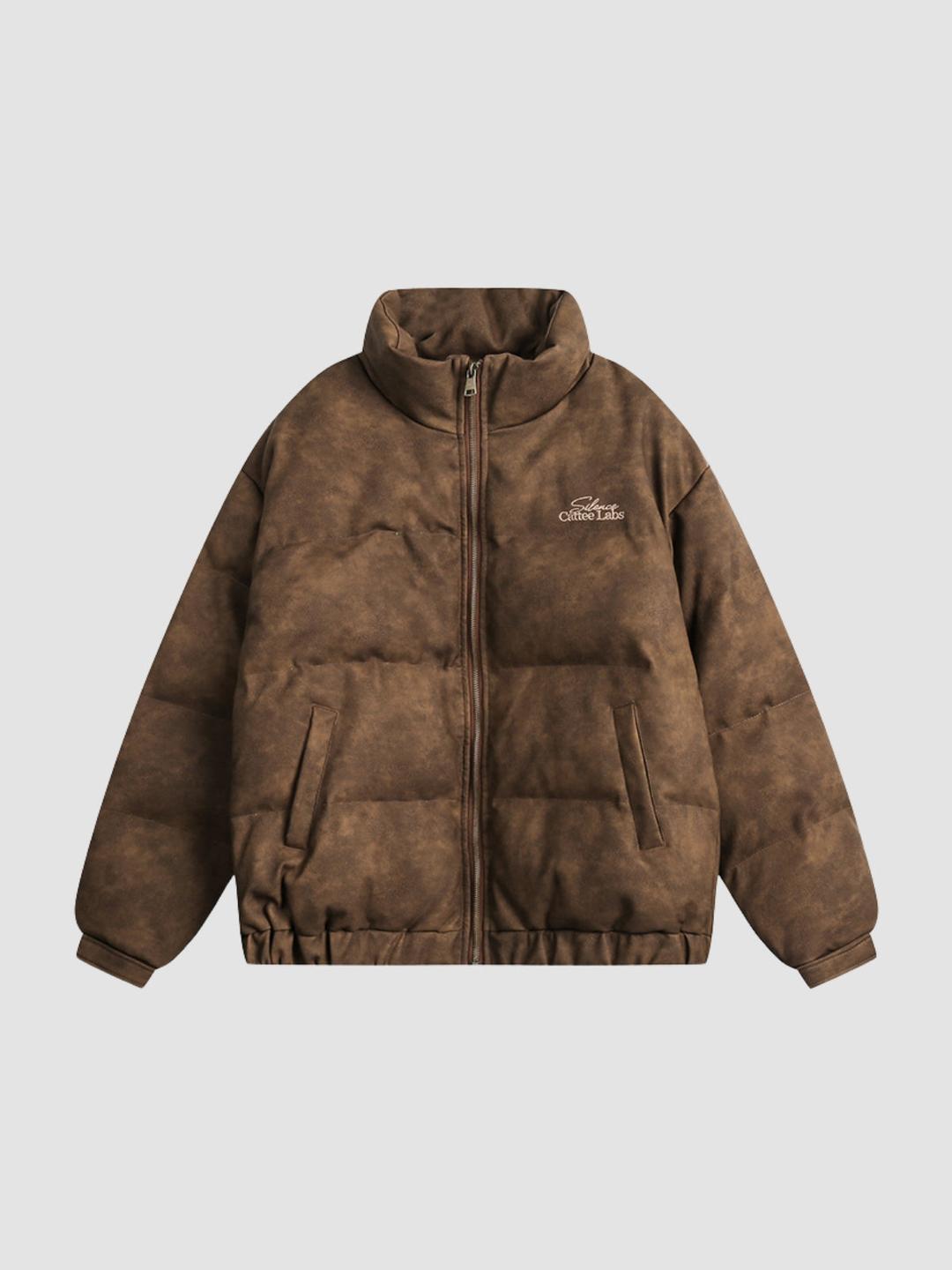 WLS Street Vintage Leather Silhouette Jacket