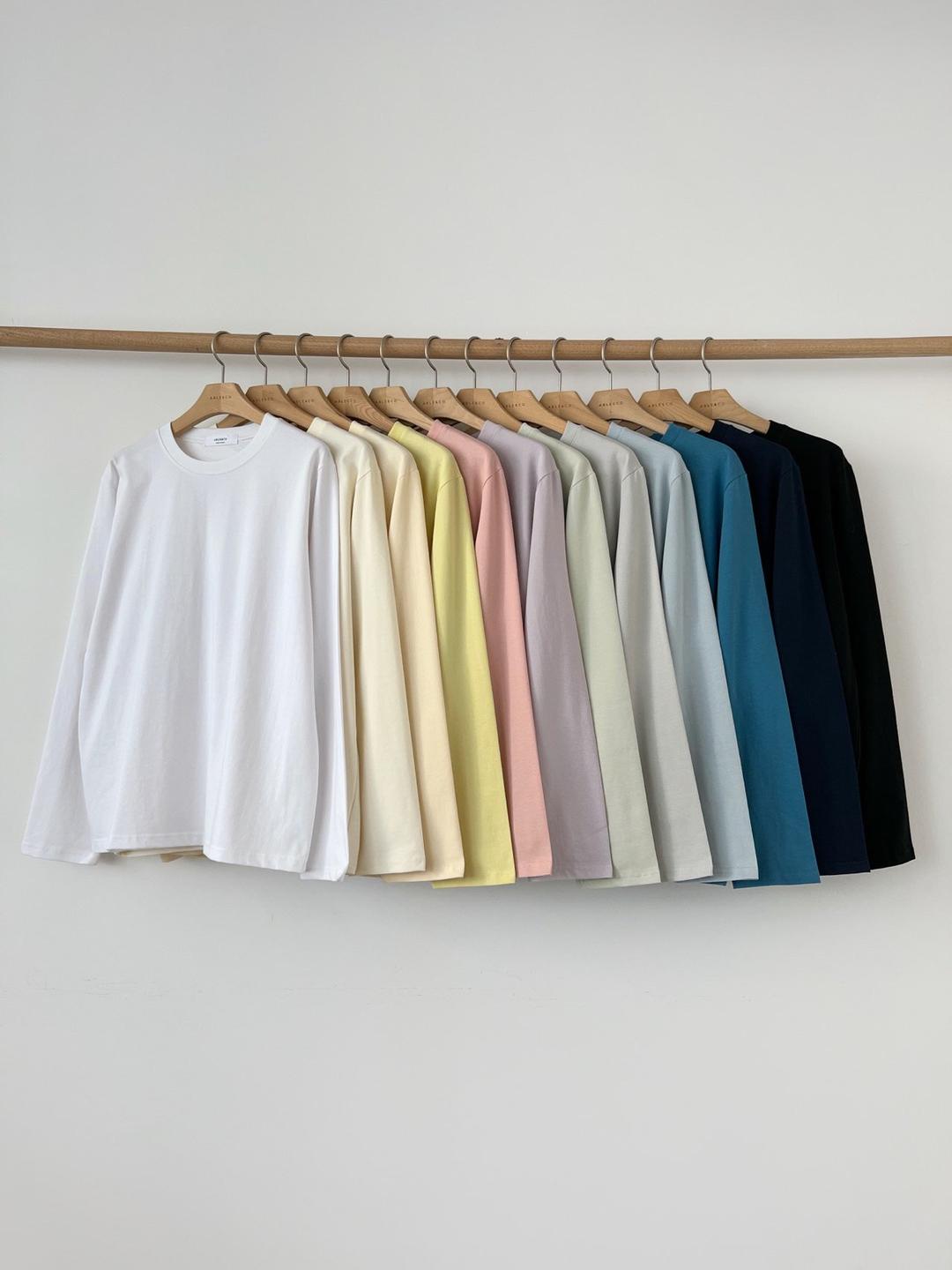 면스판 긴팔 티셔츠 (able&co 에이블앤코)