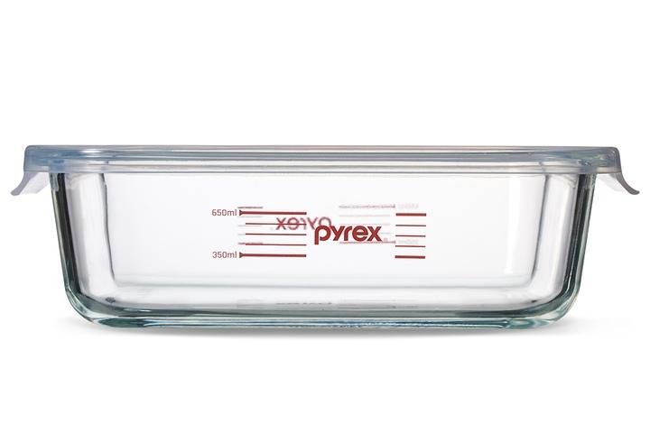 계량 저장용기 직사각 내열유리 글라스 1040ml