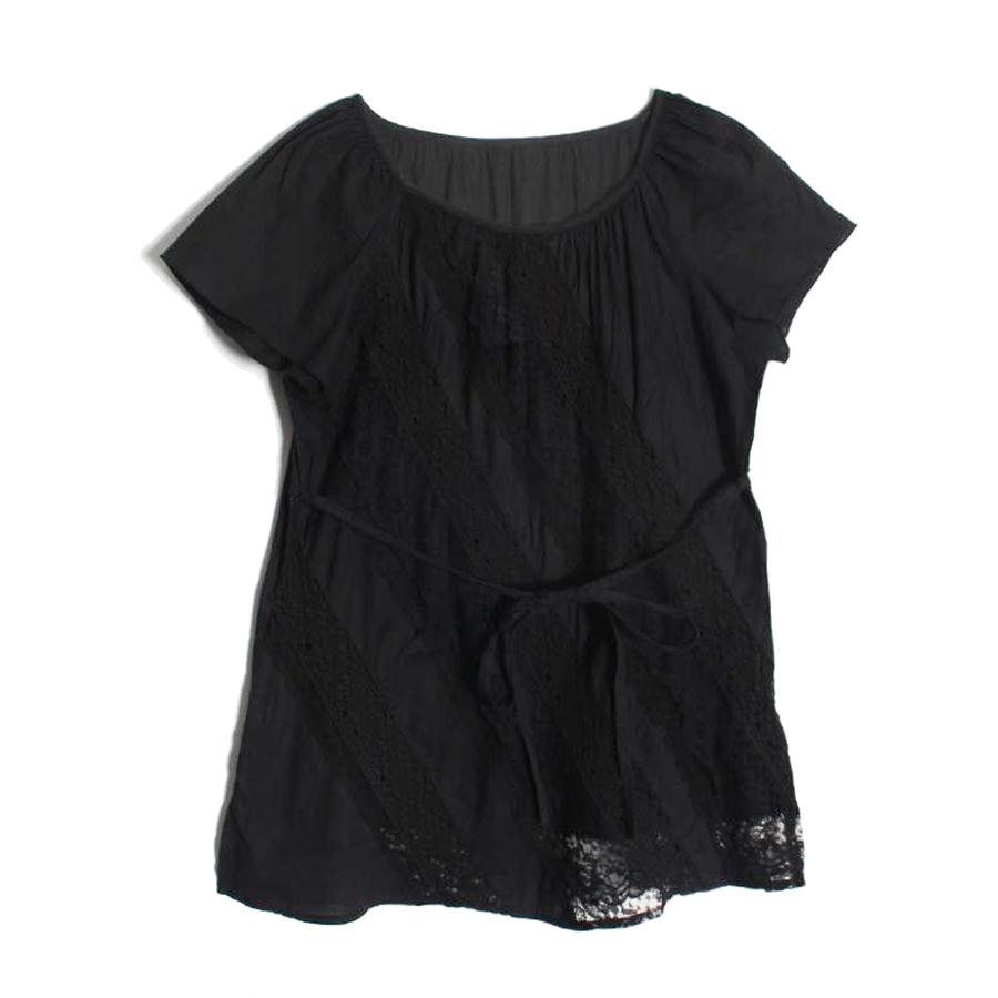 wrap lace tee