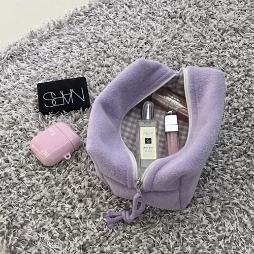 Argent square pouch - terry lilac