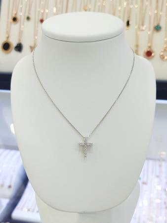 이런 상품 어때요? 파이치치 순은/전체실버925 십자가목걸이  SSJ40873-WG