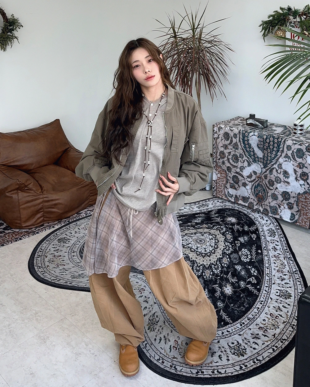 데프 워시드 항공자켓