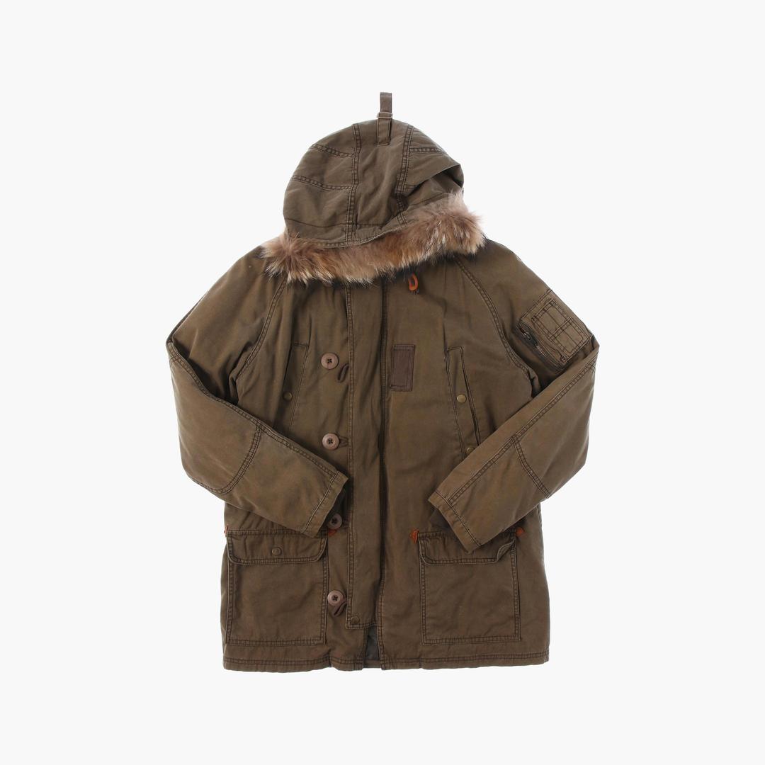 폴리 점퍼 코트 남자 L