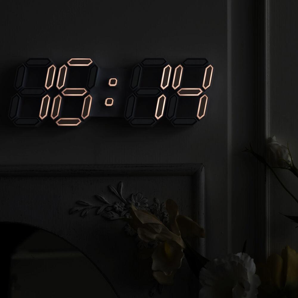 플라이토 라인 미니 3D LED 탁상 벽시계 LG전구 25cm