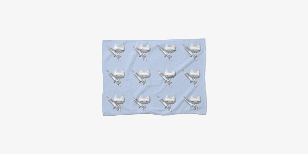 백신네코 무릎담요