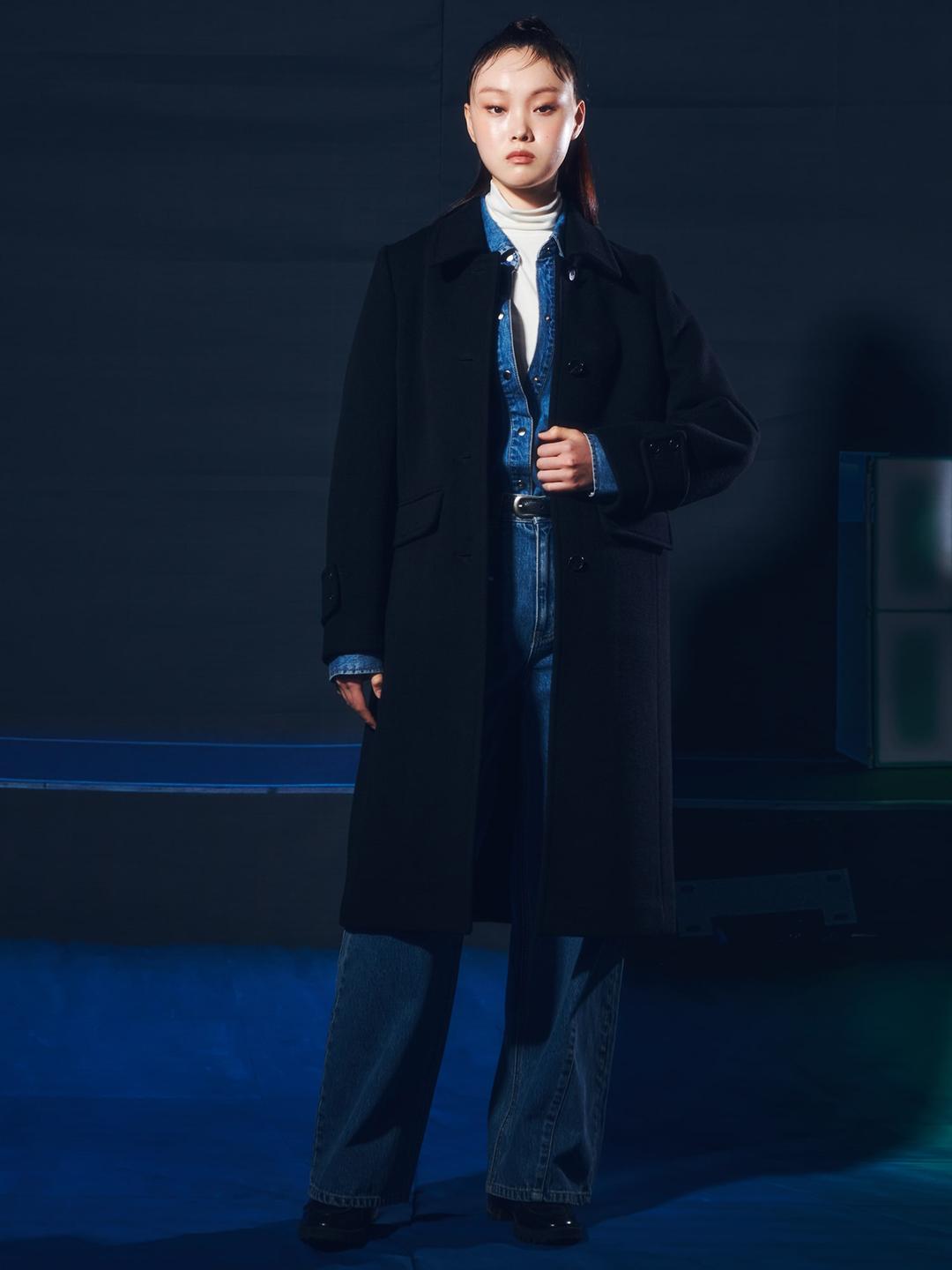 Mac-Collar Single Coat - Black
