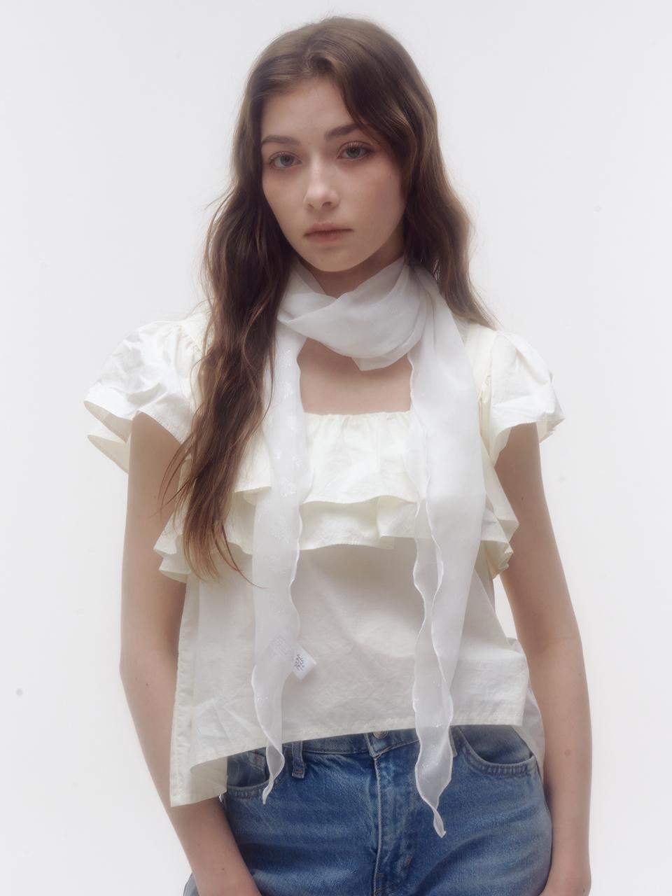 Shiny heart scarf (2colors)