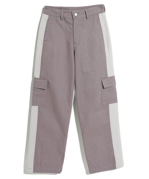 DISCO DOUBLE WIDE CARGO PANTS_INDI PURPLE