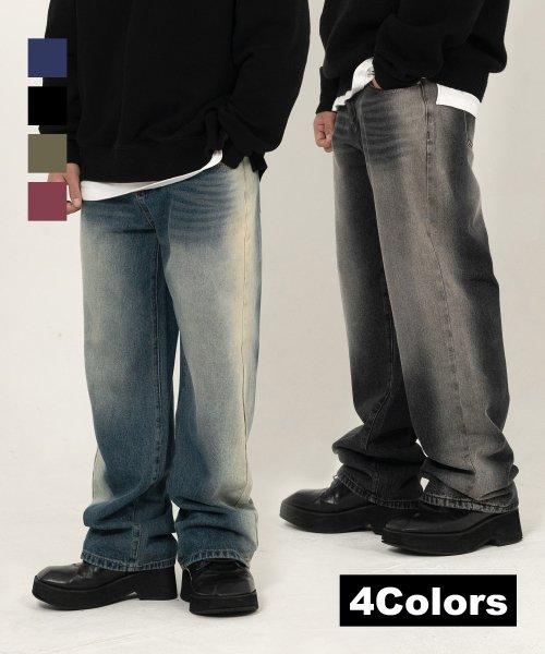 사이드 워싱 컬러 데님 팬츠 (4 Colors)