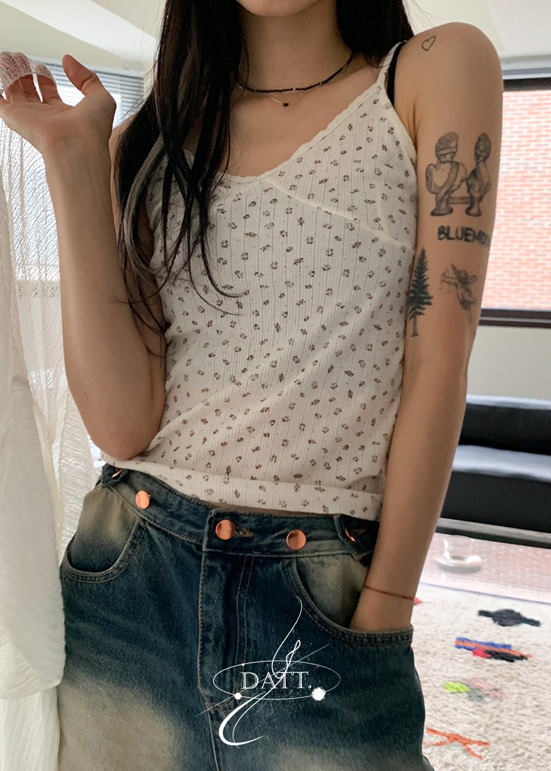 flower lace sleeveless