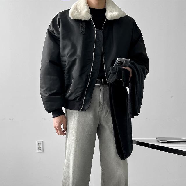 이브 밍크 항공 무스탕 패딩 점퍼(5color)