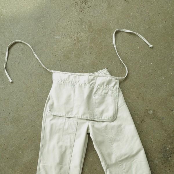 Double knee pants  / Sage Ivory