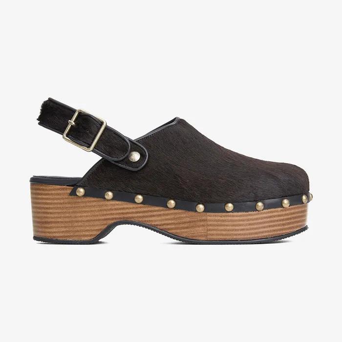 60mm Valentina 2way Clog Mules (Black)