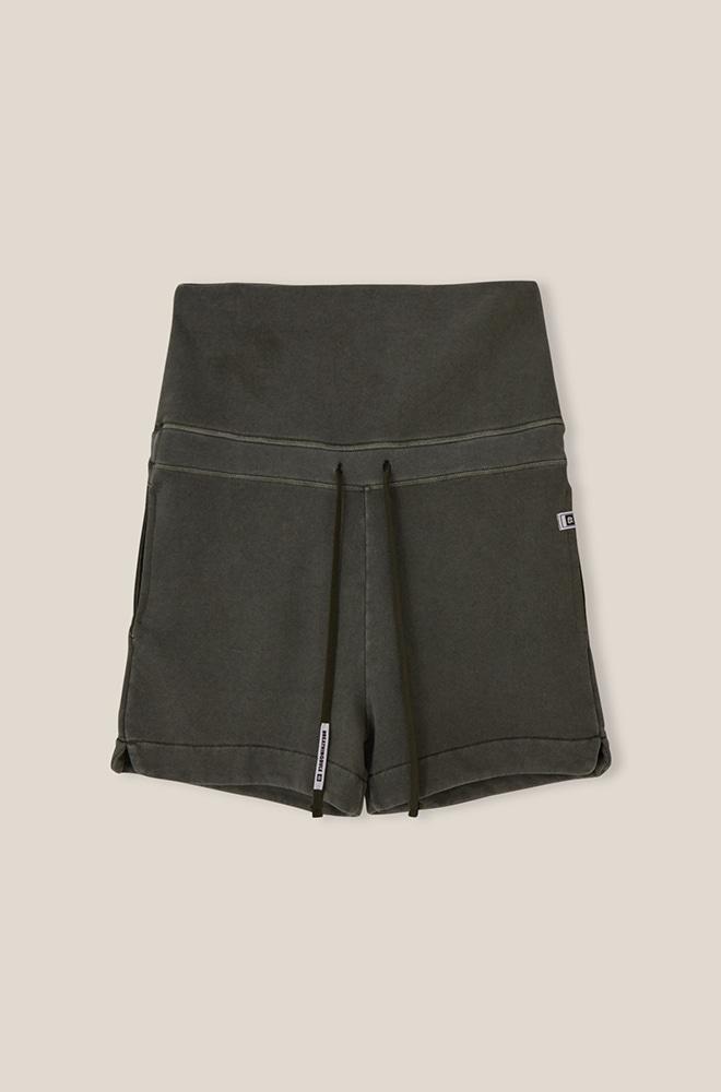 Fold terry shorts_Khaki