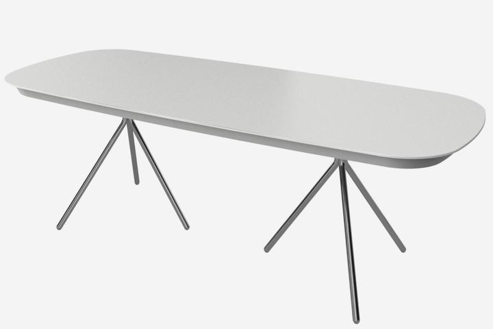 Ottawa table with supplementary tabletop