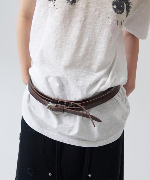 Layered Double Belt_Brown